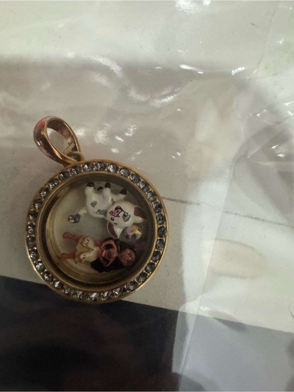 Órgami owl Disney Moana small locket set